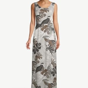 Chico's Maxi Dress Palm-Print New with Tags Chico's size 2 US sz 12